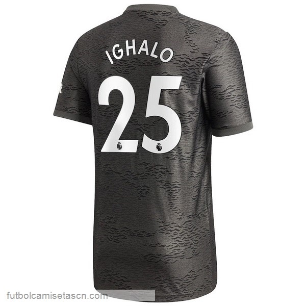 Camiseta Manchester United NO.25 Ighalo 2ª 2020/21 Negro